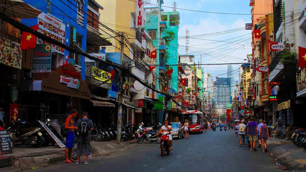 Sai Gon backpacker area Sai Gon backpacker area